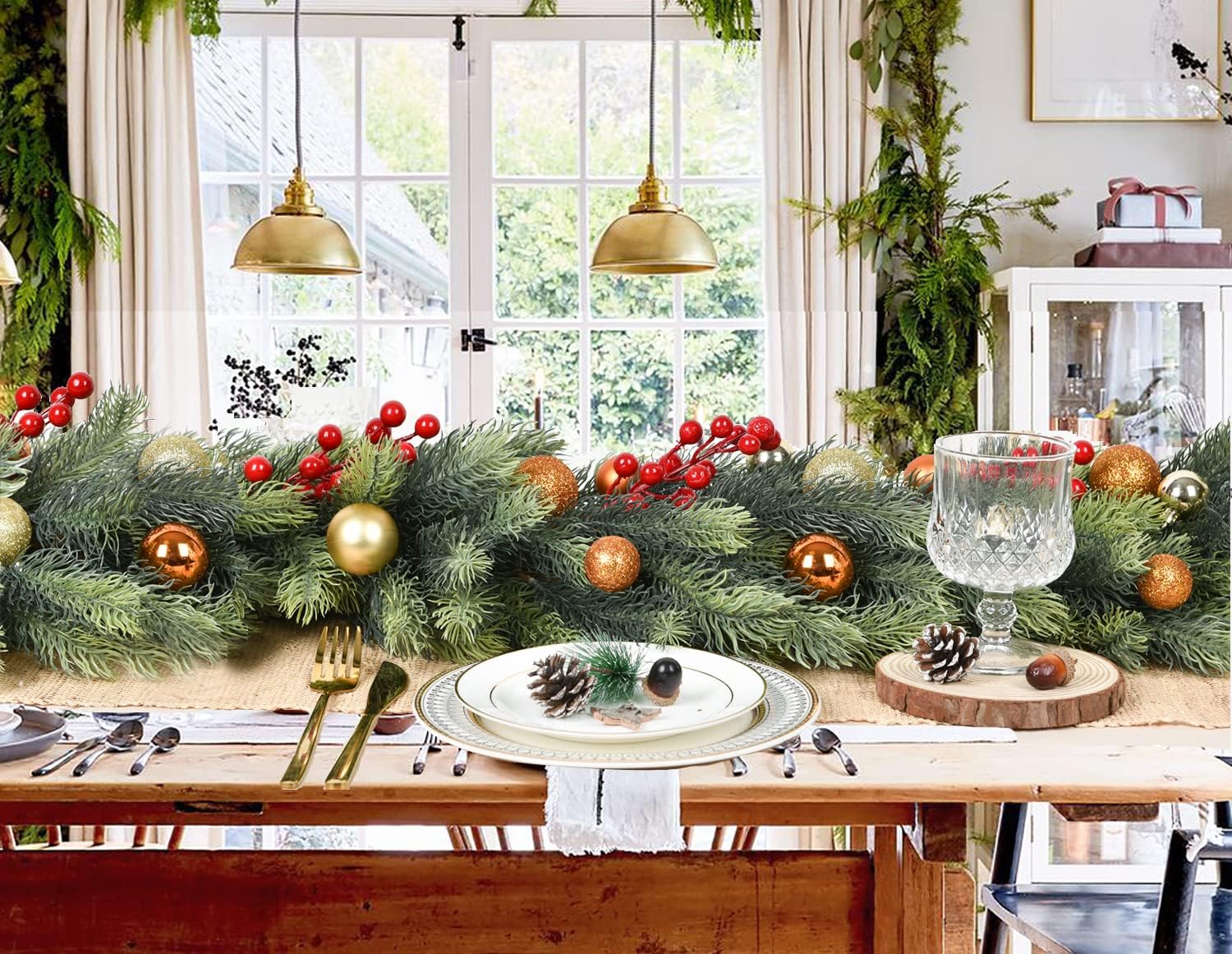 NO．416『流木ハンガー・マクラメ・Xmasガーランド』 マクラメ 編み